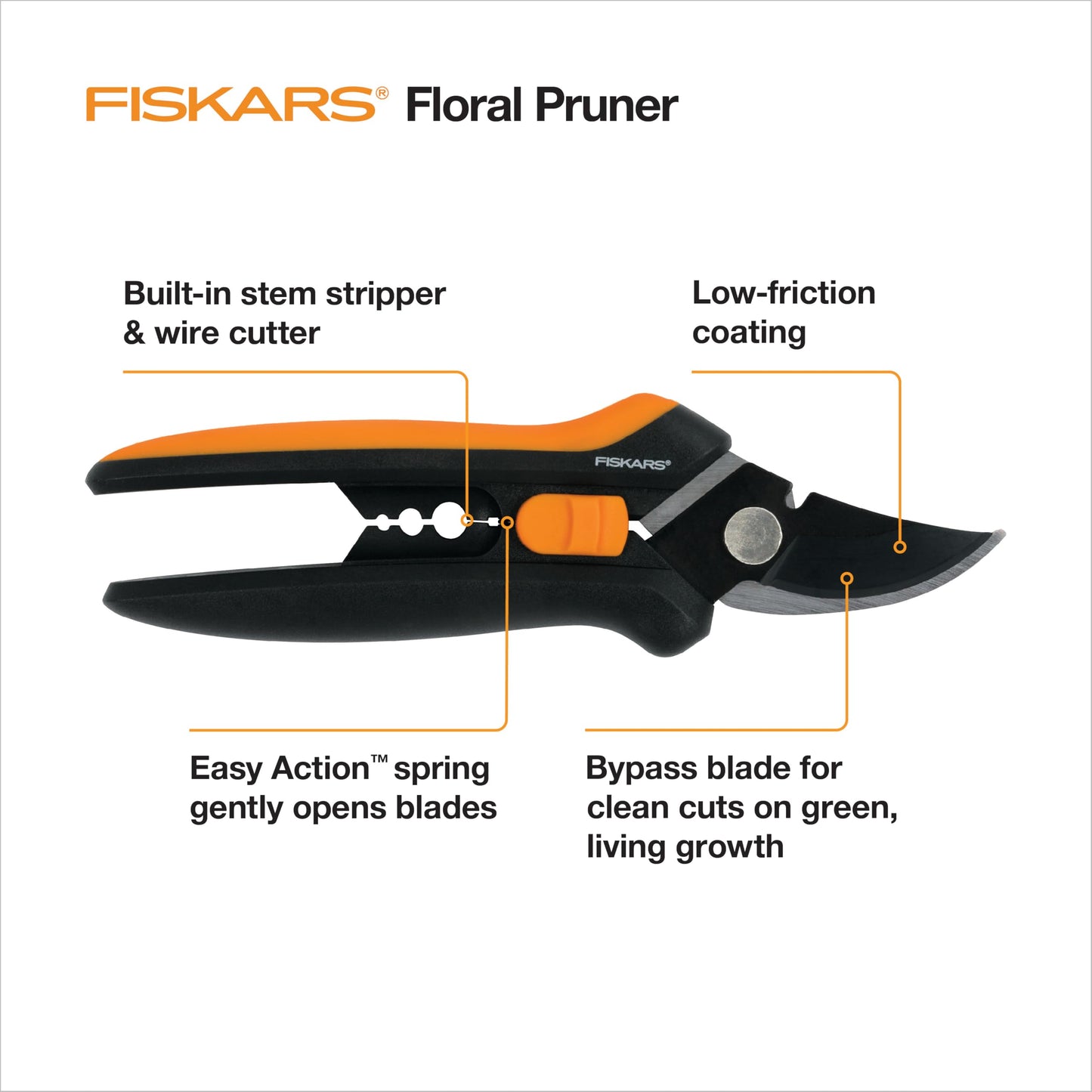 6" Non-Stick Pruning Snips, Scissors, and Tool Gift Set