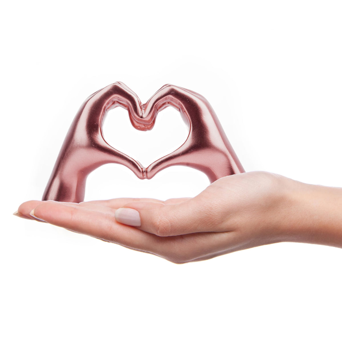 Small Heart Hands Sculpture
