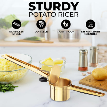 Stainless Steel 15oz Potato Ricer