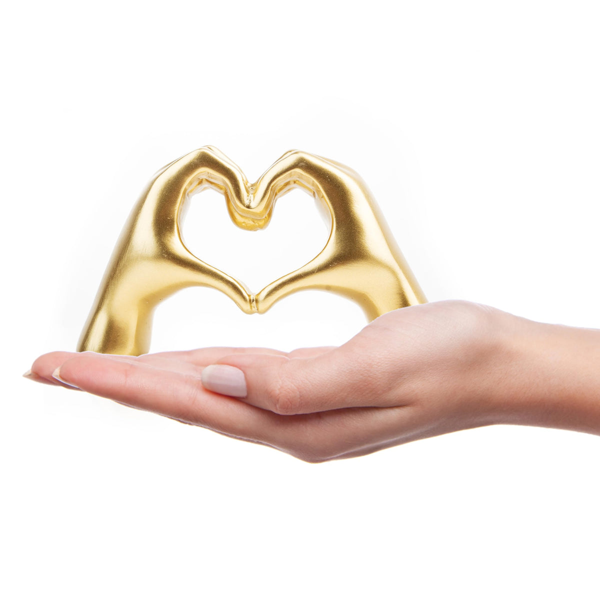 Small Heart Hands Sculpture