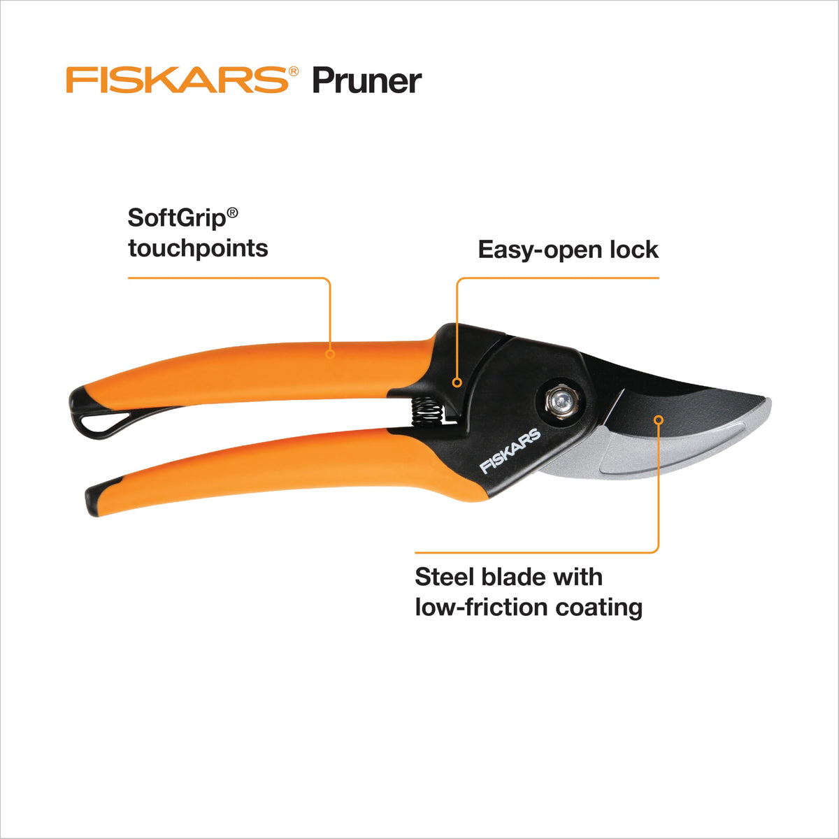 Fiskars Forged Steel Bypass Pruning Shears (4 Options)