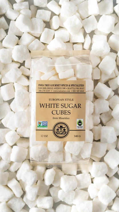 White Sugar Cubes Pure Cane Non-GMO Raw Sweetener