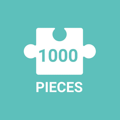 Galison Be Kind Panoramic Puzzle from Galison - 1000 Piece Landscape Jigsaw Puzzle Collaboration with The Born This Way Foundation, 39" x 14", Included is a 21 Days of Kindness Fill-in Calendar