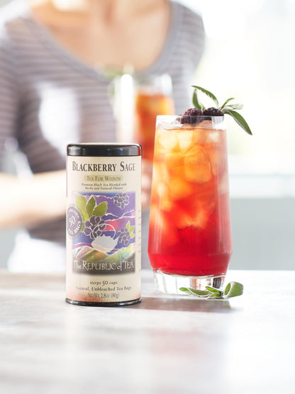 Blackberry Sage Black Tea, 50 Count | The Republic of Tea