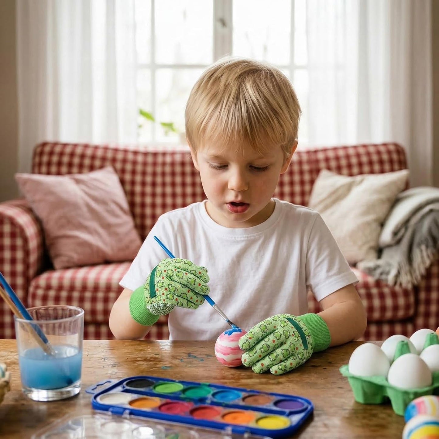 Gardening and Garden Gloves for Toddler, Children's Yard Work Glove, Age 2-6