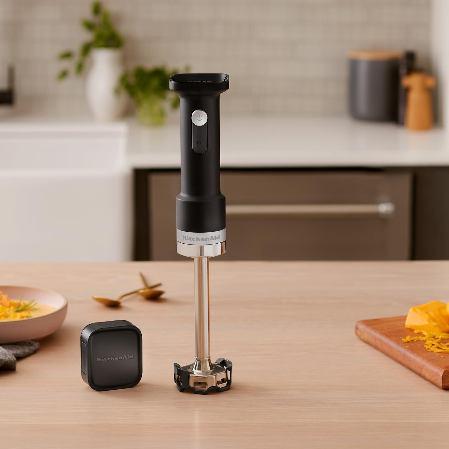 KitchenAid Go Cordless Hand Blender - battery included, KHBRV71, Porcelain White