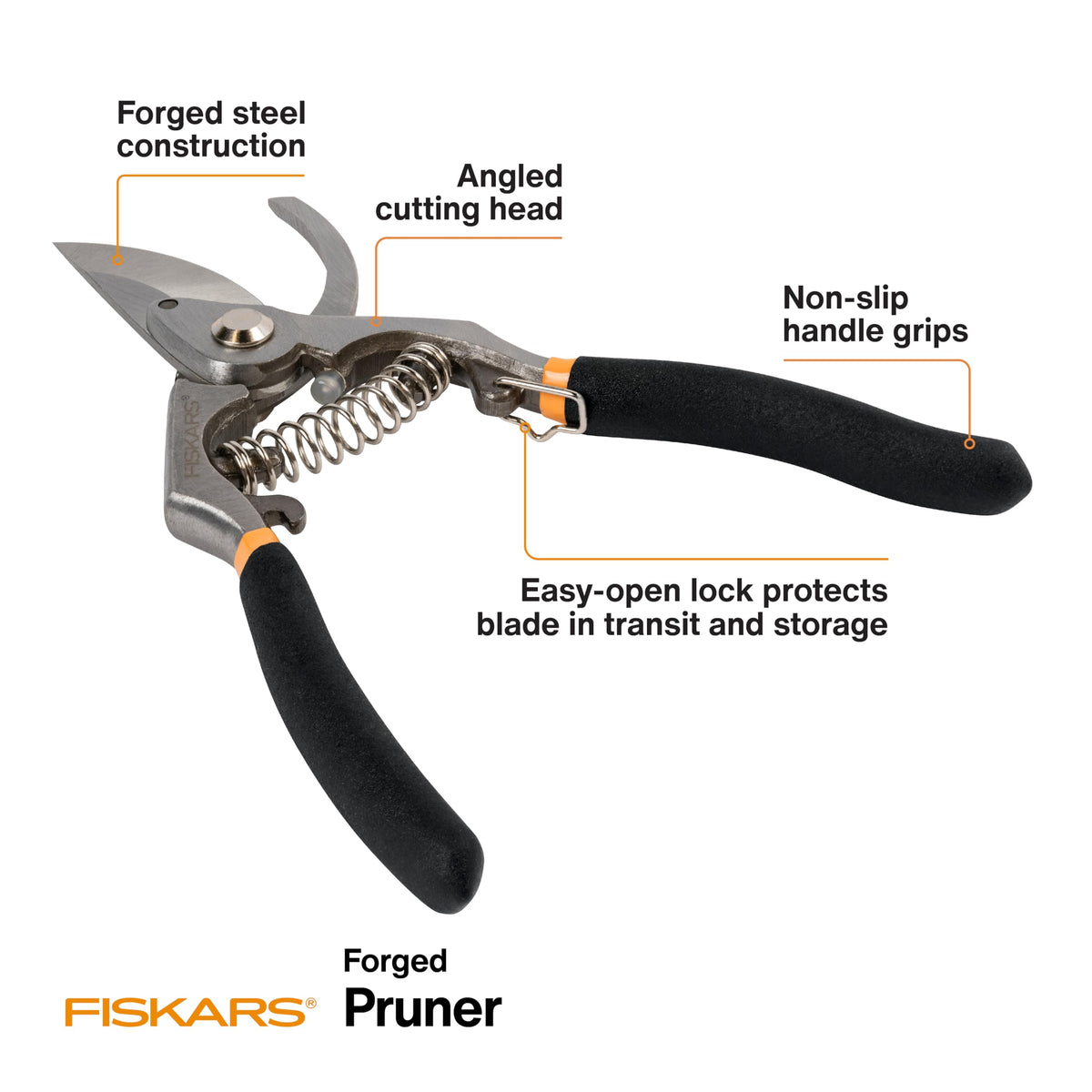 Fiskars Forged Steel Bypass Pruning Shears (4 Options)