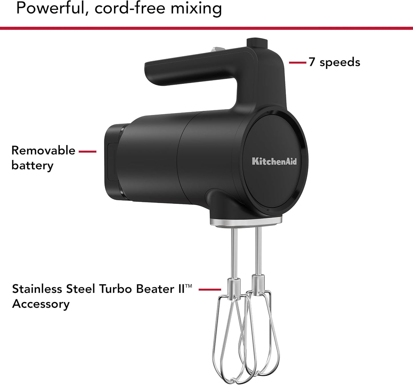 Go Cordless Hand Mixer, battery included | KitchenAid