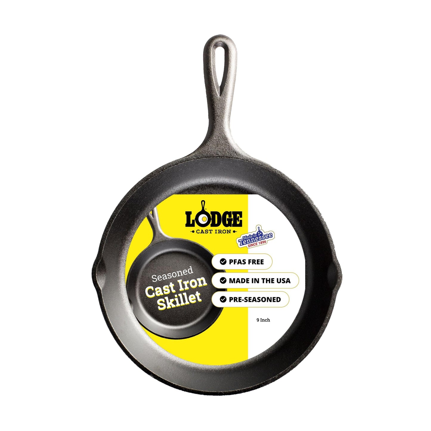 Lodge Pre-Seasoned Cast Iron Skillet Set, 8, 10.25 and 12 Inches