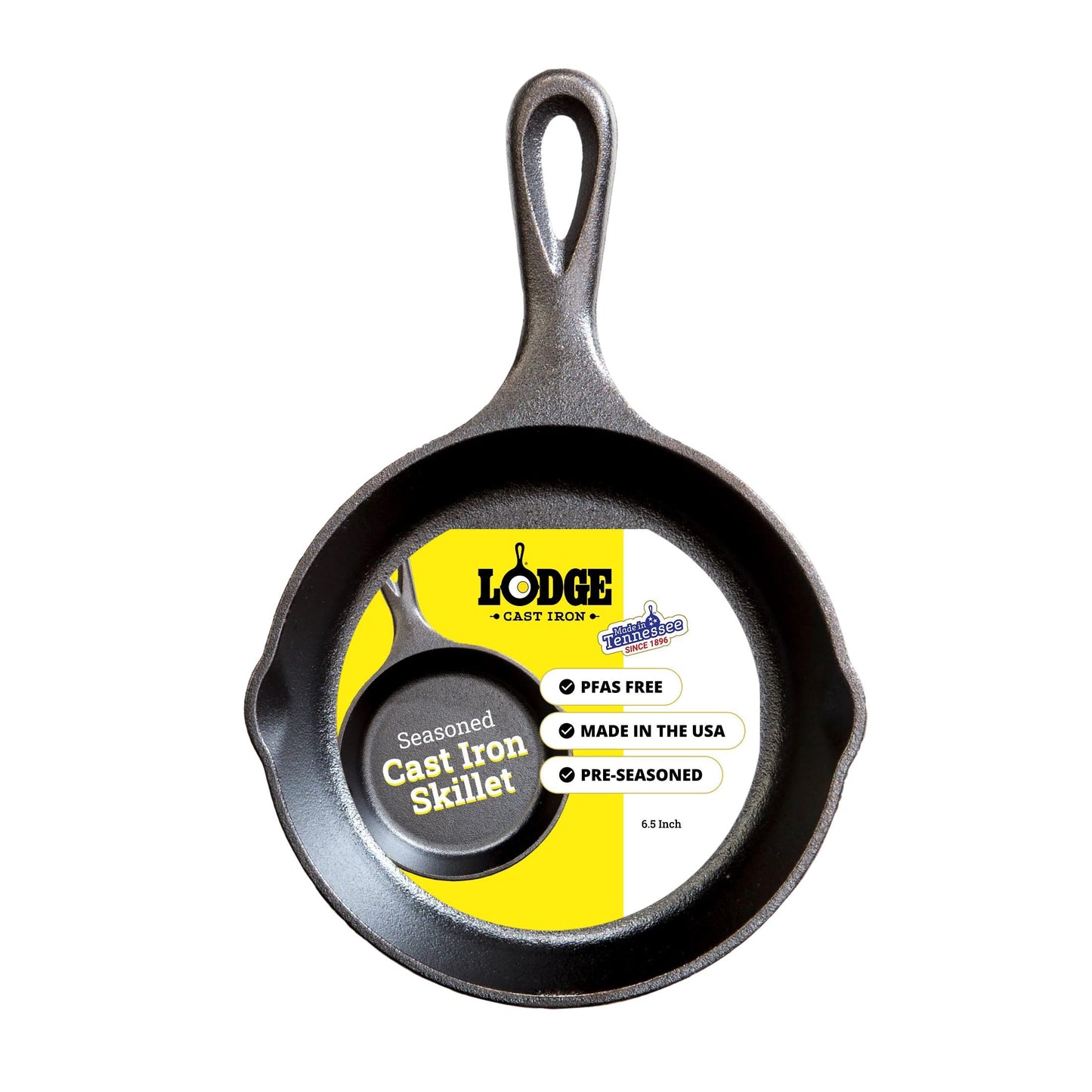 Lodge Pre-Seasoned Cast Iron Skillet Set, 8, 10.25 and 12 Inches
