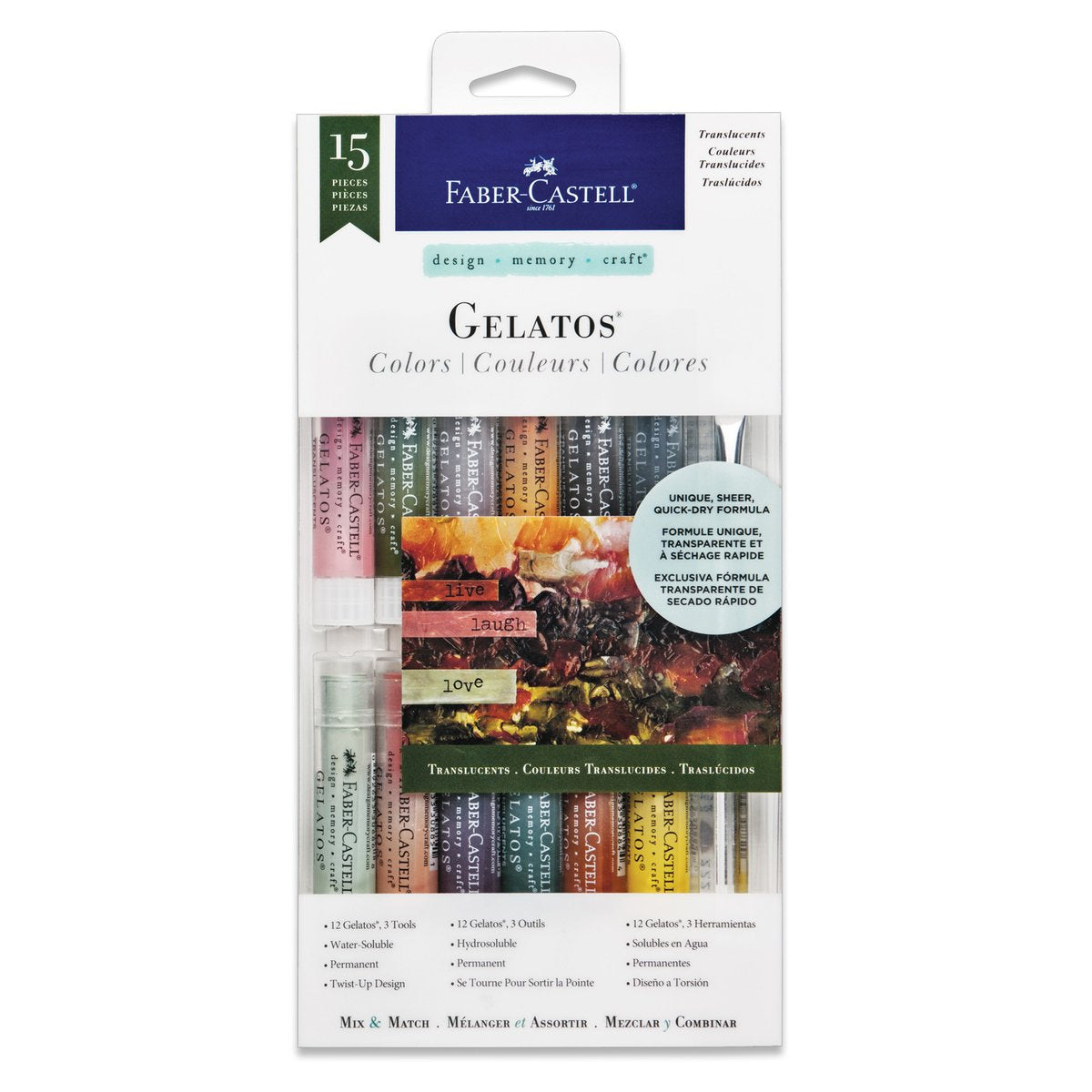 Mixed Media Gel Stick Crayons 28 Colors