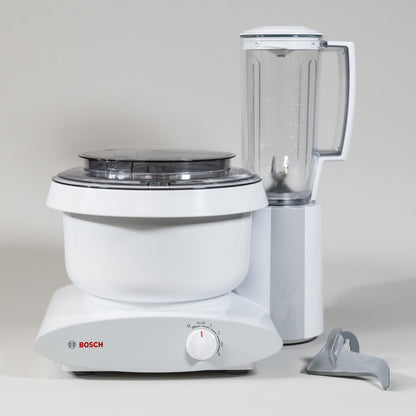 Bosch Blender Bundle - Black Universal Plus Mixer with Stainless Steel Bowl, Dough Hook Extender, and Blender