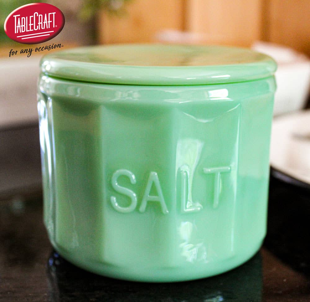 Glass Collection Salt Cellar With Lid