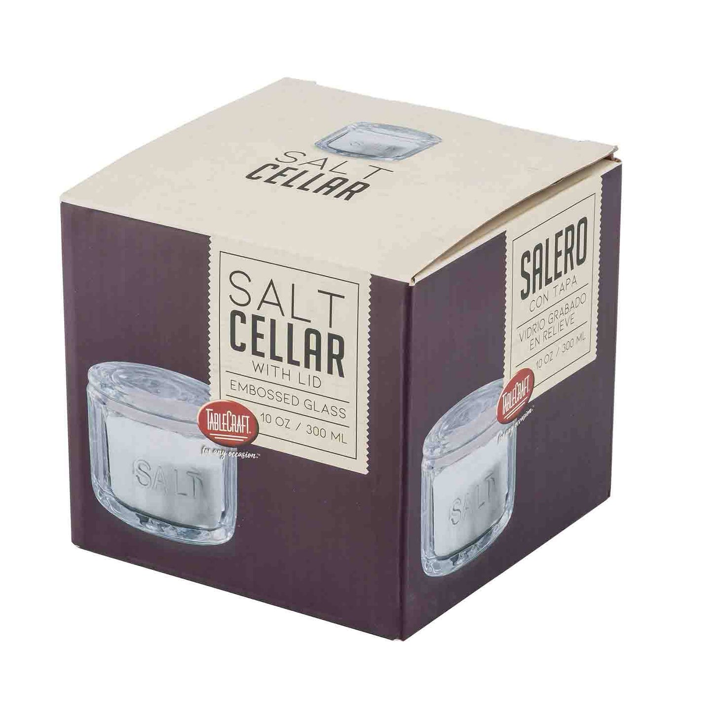 Glass Salt Cellar with Lid