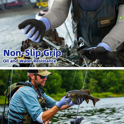 Schwer A4 AIR-SKIN Cut Resistant Work Gloves with Extreme Lightweight & Thin, Grip Glove for Fishing, Refined Work, Gardening Gloves for Yard, Touchscreen, 3D-Comfort Fit, Men Women Gifts, AR3900, L