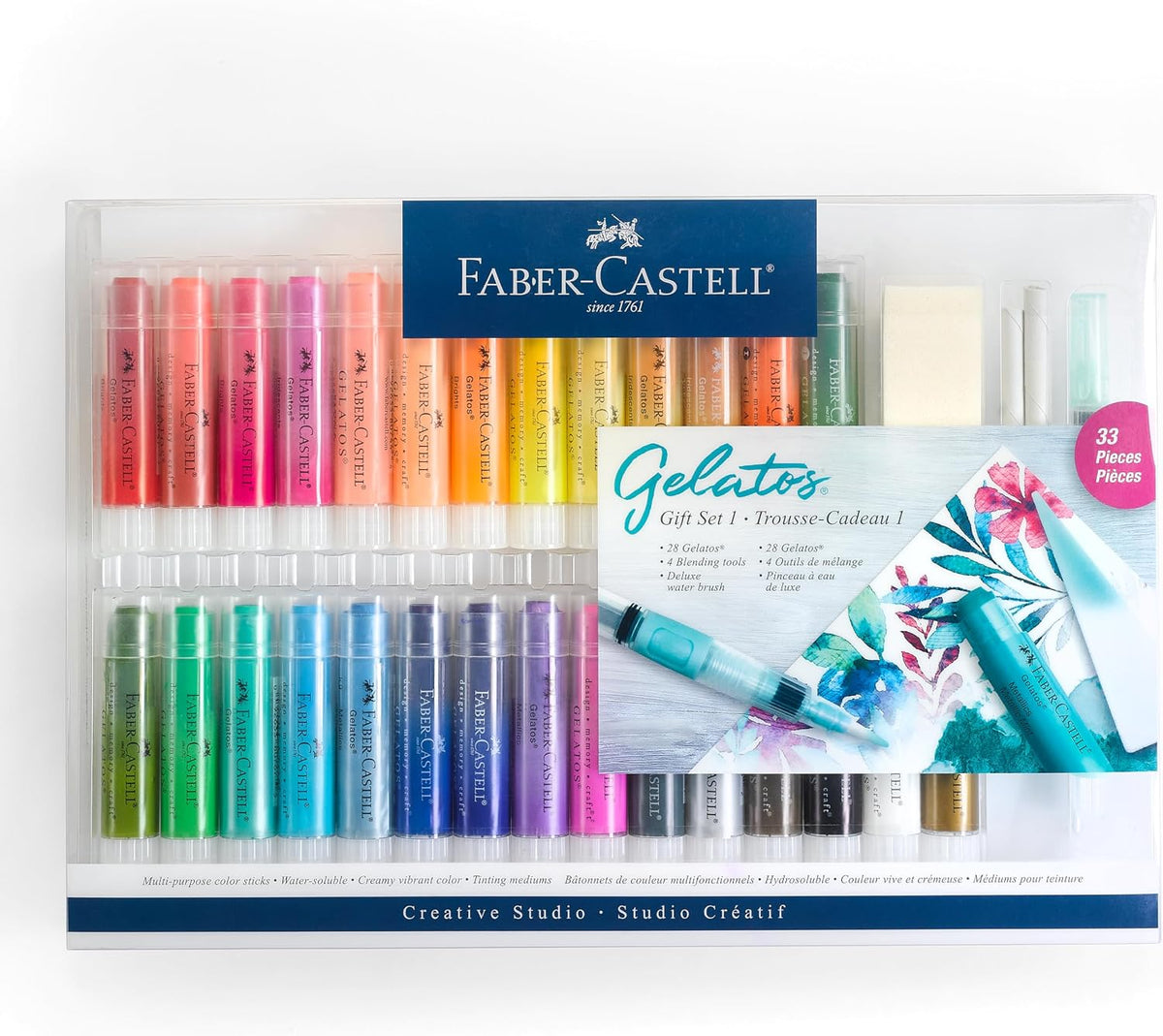 Mixed Media Gel Stick Crayons 28 Colors