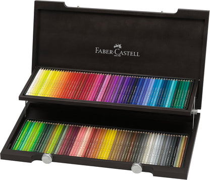 Faber-Castell Polychromos Artists' Color Pencils | Wood Box of 120 Colors