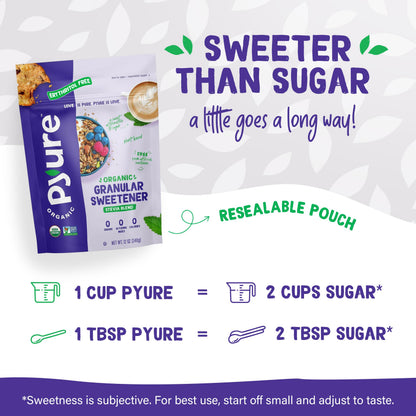 Pyure Organic Stevia Blend | Zero Calorie Sugar Substitute, 24 Oz Pouch