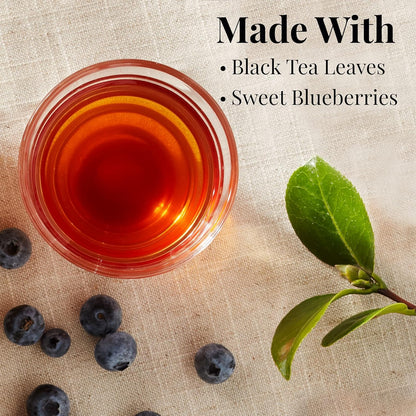 Wild Blueberry Black Tea, Naturally Caffeinated | The Republic of Tea