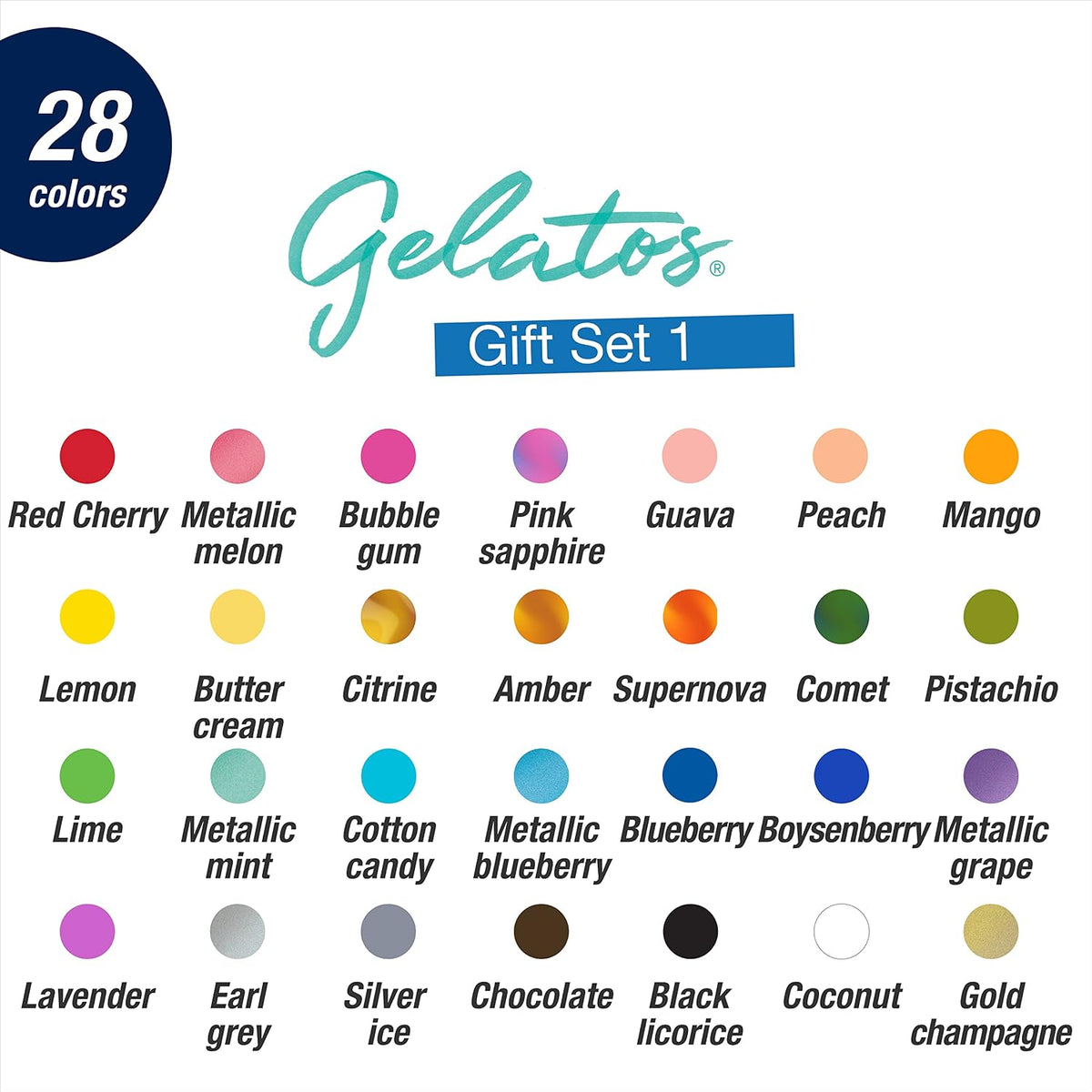 Mixed Media Gel Stick Crayons 28 Colors