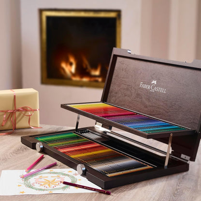 Faber-Castell Polychromos Artists' Color Pencils | Wood Box of 120 Colors