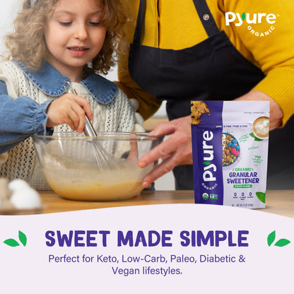 Pyure Organic Stevia Blend | Zero Calorie Sugar Substitute, 24 Oz Pouch