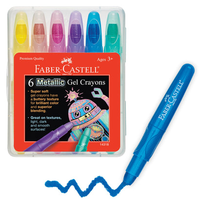 Mixed Media Gel Stick Crayons 12 Colors
