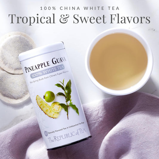 Pineapple Guava 100% White Tea Bags, 50 ct | The Republic of Tea