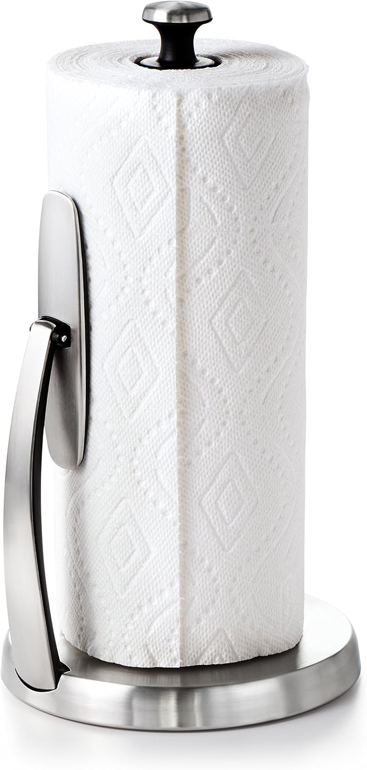 OXO Good Grips SimplyTear Paper Towel Holder Countertop for Kitchen