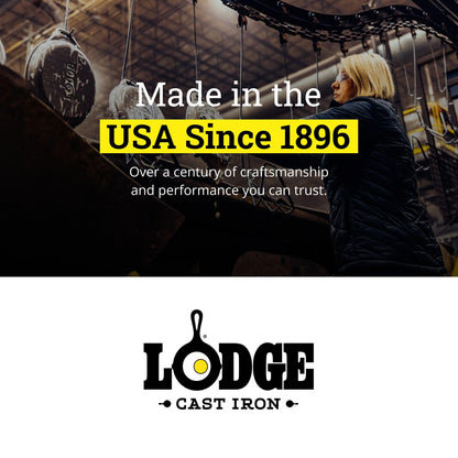Lodge Pre-Seasoned Cast Iron Skillet Set, 8, 10.25 and 12 Inches