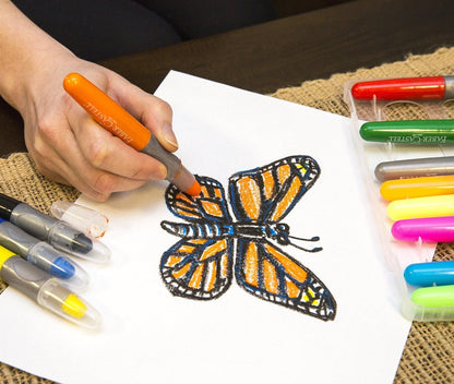 Mixed Media Gel Stick Crayons 12 Colors
