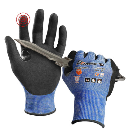 Schwer A4 AIR-SKIN Cut Resistant Work Gloves with Extreme Lightweight & Thin, Grip Glove for Fishing, Refined Work, Gardening Gloves for Yard, Touchscreen, 3D-Comfort Fit, Men Women Gifts, AR3900, L