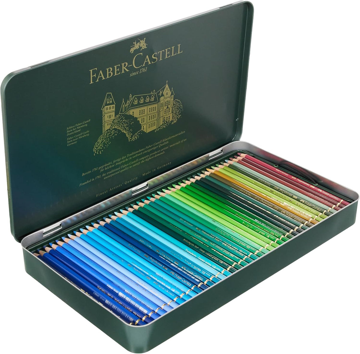 Faber-Castell Polychromos Artists' Color Pencils | Tin of 120 Colors