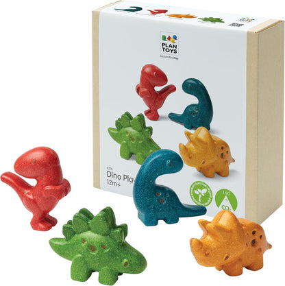 PlanToys® Wooden Sea Life 4-Piece Set, Dolphin, Orca, Whale & Shark Kids