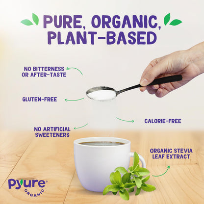 Pyure Organic Stevia Blend | Zero Calorie Sugar Substitute, 24 Oz Pouch