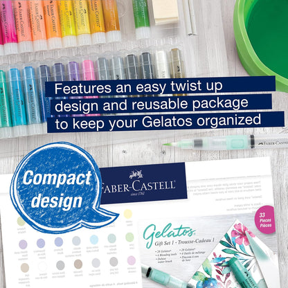 Mixed Media Gel Stick Crayons 28 Colors