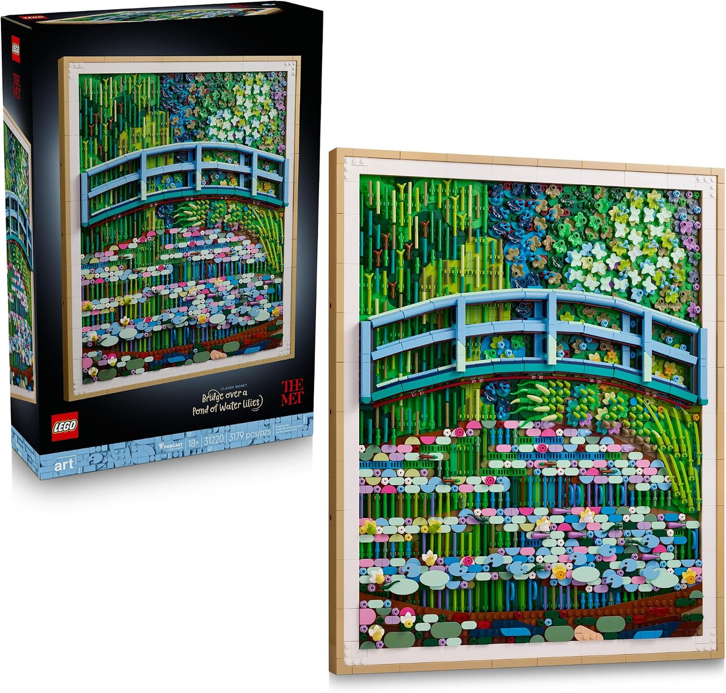 LEGO Art Claude Monet – Bridge Over a Pond of Water Lilies