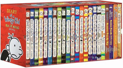 Diary of a Wimpy Kid Complete Boxed Set Books 1–24 by Jeff Kinney | 24 Books Collection | Children's Humor, Adventure & Graphic Novel Series (Jeff Kinney Diary Of A Wimpy Kid)