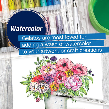 Mixed Media Gel Stick Crayons 28 Colors