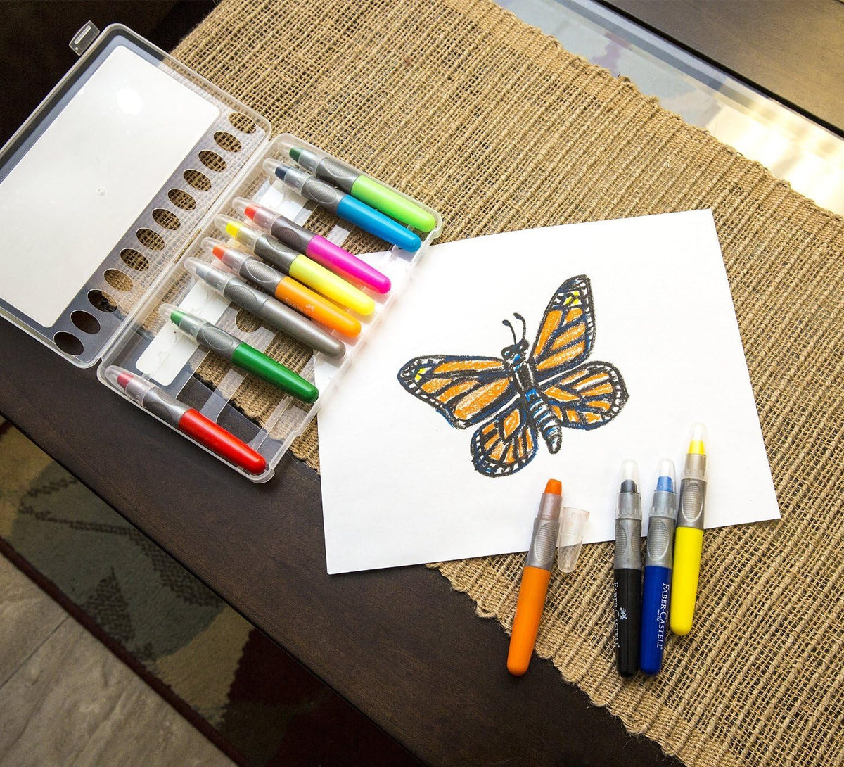 Mixed Media Gel Stick Crayons 12 Colors