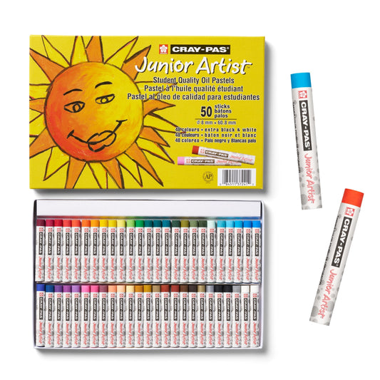 SAKURA Cray-Pas Junior Artist Oil Pastels, 16 Count (Pack of 1), Colors may vary