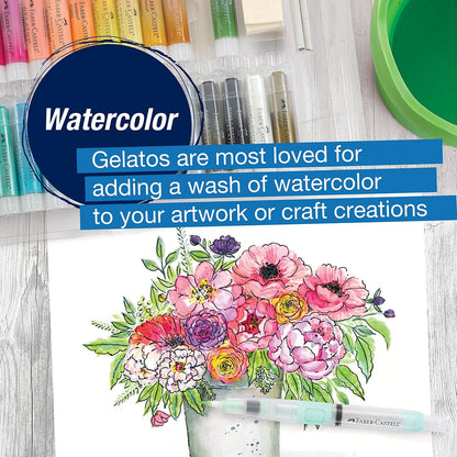 Mixed Media Gel Stick Crayons 28 Colors