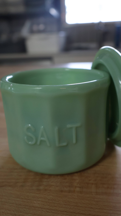 Glass Collection Salt Cellar With Lid