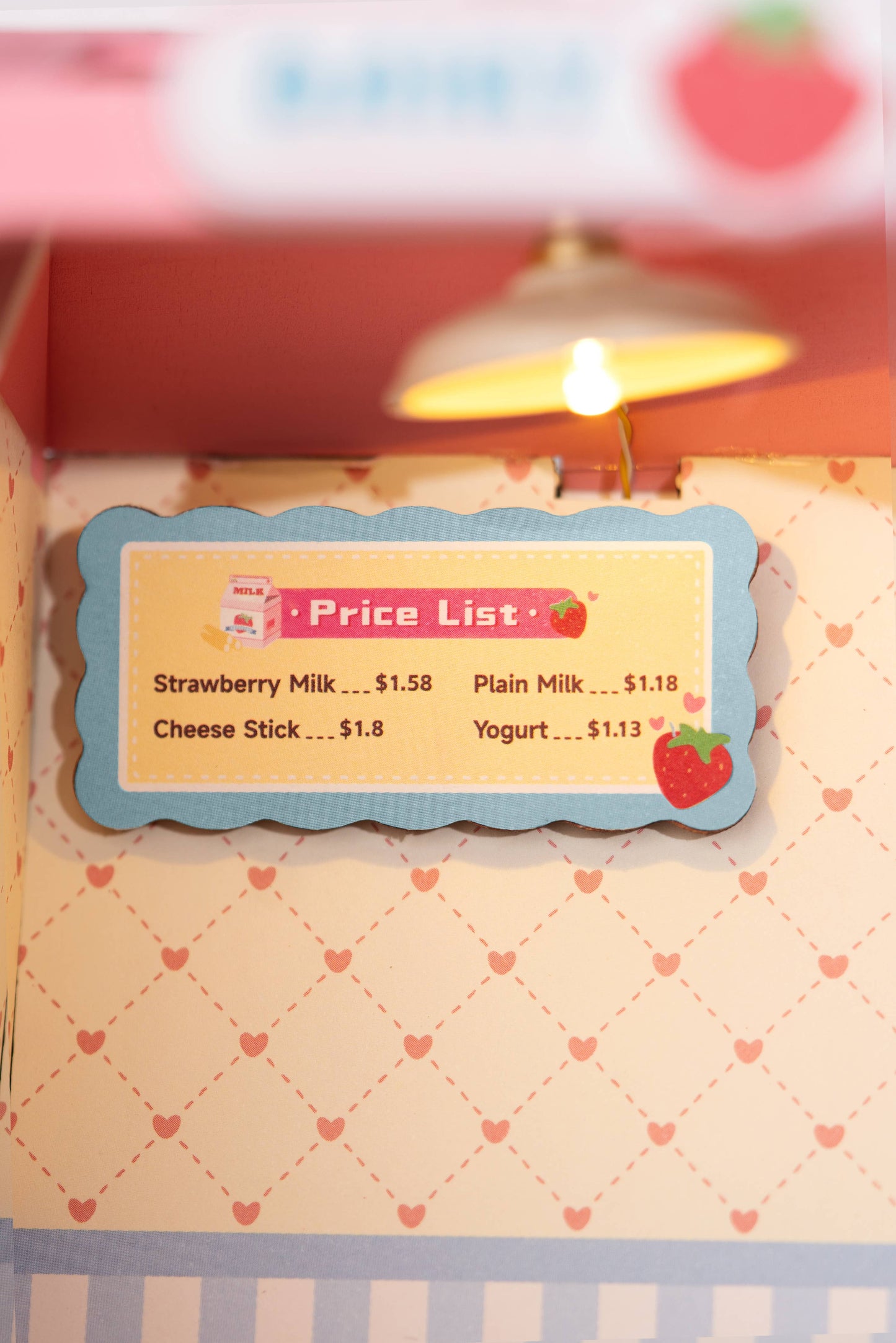 Strawberry Milk Box ROBOTIM Rolife DIY Miniature House