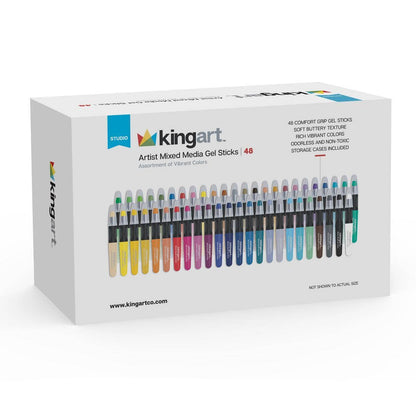Mixed Media Gel Stick Crayons 48 Colors
