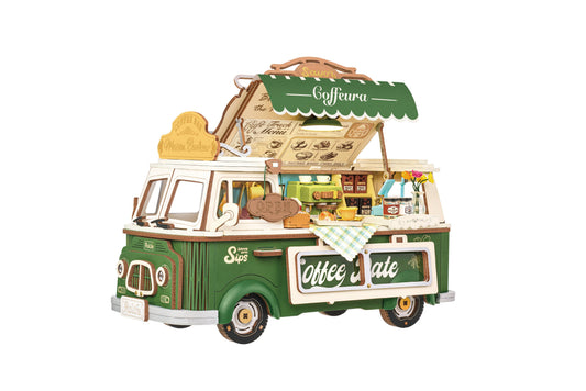 TGS07 Leo's Coffee Truck Rolife 3D Wooden Puzzle