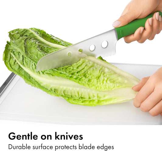 OXO Good Grips 2-Piece Cutting Board Set, Cutting Boards for Kitchen Prep, Non-Porous Double-Sided Design, Dishwasher-Safe, Durable Kitchen Essentials