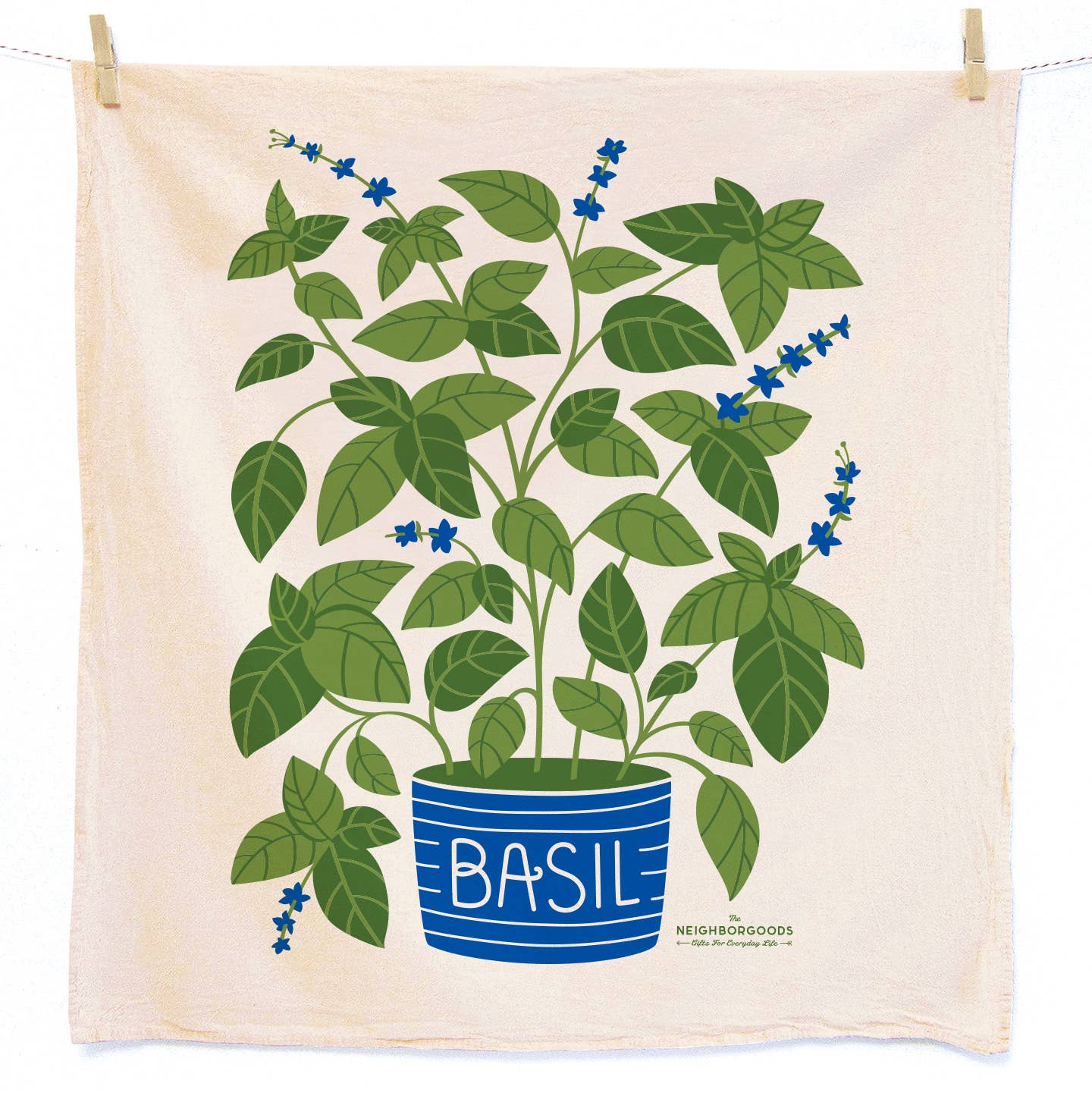 POPPY PATCH (Poppies, Basil) - Tea Towel Set of 2