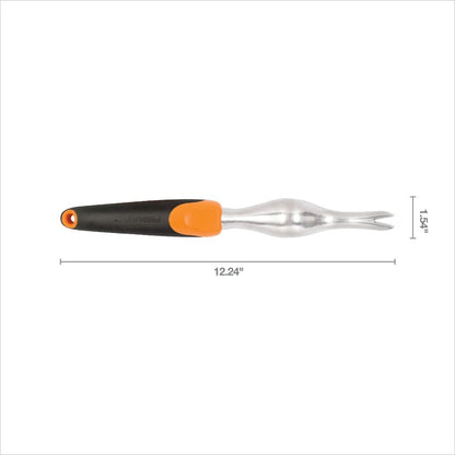 Fiskars 3-in-1 Garden Tool Set, Polished Cast-Aluminum Heads for Rust Resistance, Heavy-Duty Trowel, Transplanter & Cultivator for Digging and Planting, Non-Slip SoftGrip Handles Reduce Fatigue