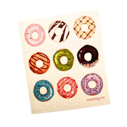 Nine Donuts Swedish dishcloth | Multi-color